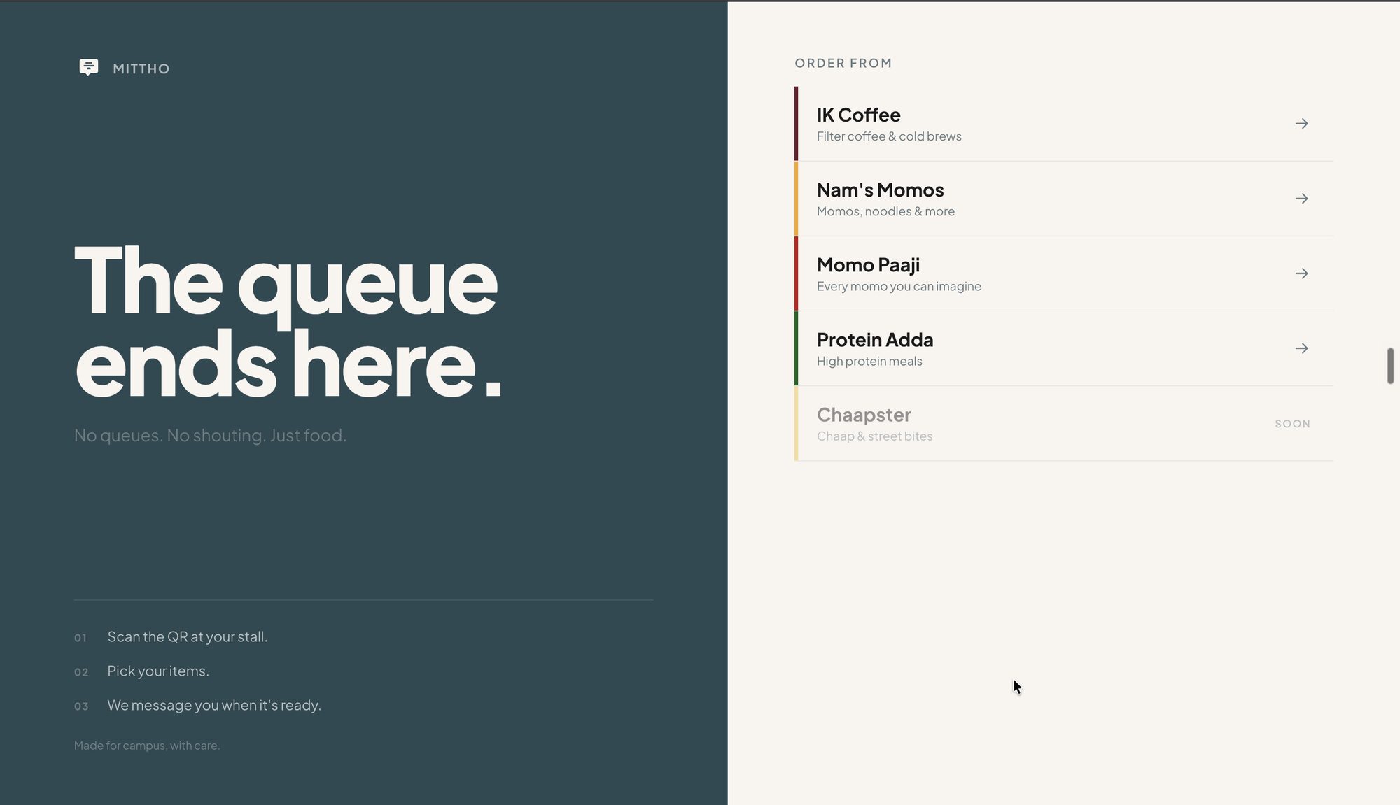Mittho product screenshot